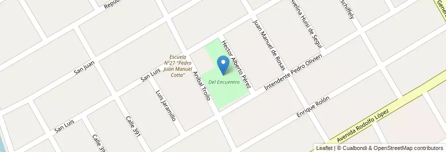 Mapa de ubicacion de Del Encuentro en Argentinië, Buenos Aires, Partido De Quilmes, Quilmes.