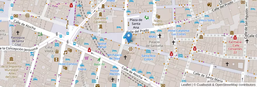 Mapa de ubicacion de Del Olivo en 스페인, Comunidad De Madrid, Comunidad De Madrid, Área Metropolitana De Madrid Y Corredor Del Henares, 마드리드.
