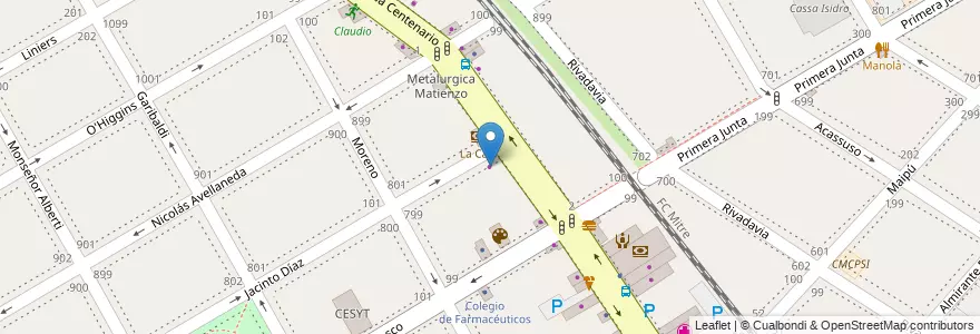 Mapa de ubicacion de Del Sol en アルゼンチン, ブエノスアイレス州, Partido De San Isidro, San Isidro.