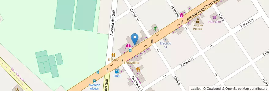 Mapa de ubicacion de Del Sol en الأرجنتين, بوينس آيرس, Don Torcuato.