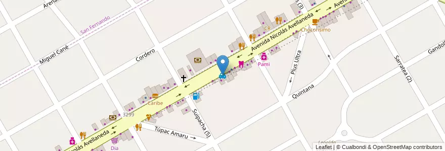 Mapa de ubicacion de Del Valle en アルゼンチン, ブエノスアイレス州, Partido De San Fernando, Victoria.
