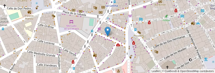 Mapa de ubicacion de Del Velero en Spain, Community Of Madrid, Community Of Madrid, Área Metropolitana De Madrid Y Corredor Del Henares, Madrid.