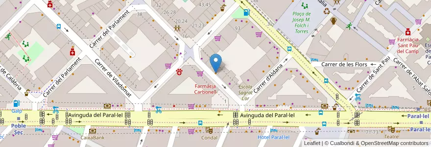 Mapa de ubicacion de Delabuela en Espanha, Catalunha, Barcelona, Barcelonès, Barcelona.