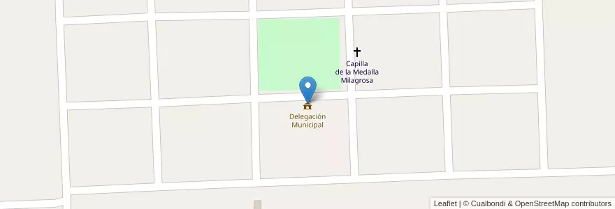 Mapa de ubicacion de Delegación Municipal en Arjantin, Buenos Aires, Partido De Navarro.