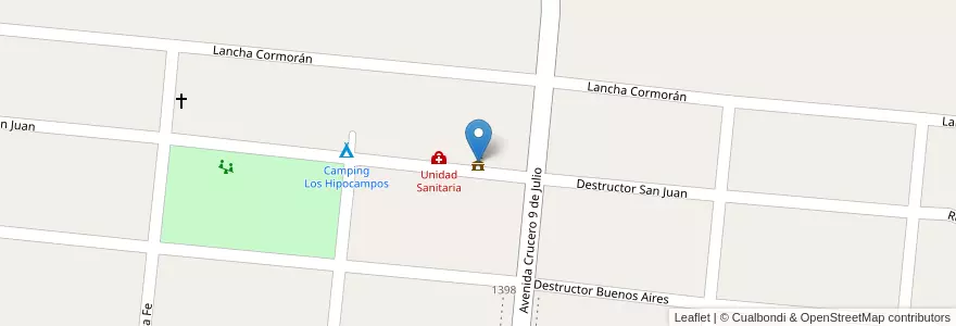 Mapa de ubicacion de Delegacion Municipal en 阿根廷, 布宜诺斯艾利斯省, Partido De La Costa.