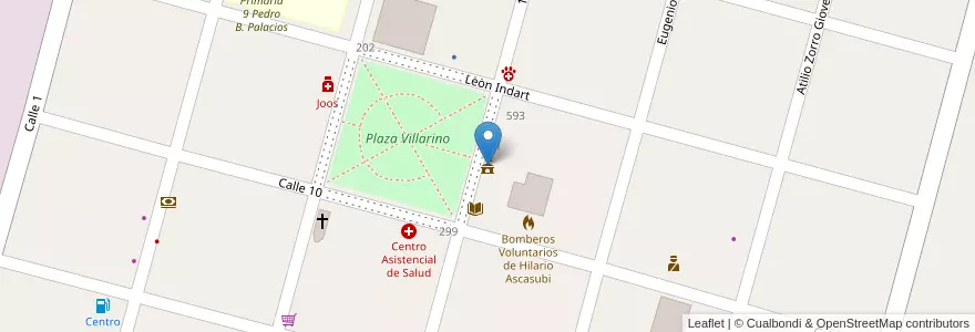 Mapa de ubicacion de Delegación Municipal en Argentinië, Buenos Aires, Partido De Villarino.