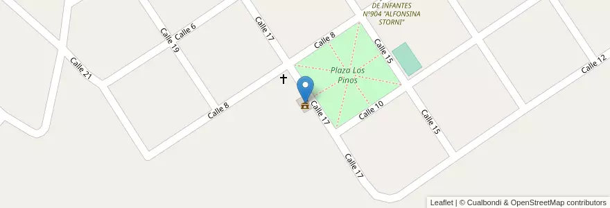 Mapa de ubicacion de Delegación Municipal en アルゼンチン, ブエノスアイレス州, Partido De Balcarce.