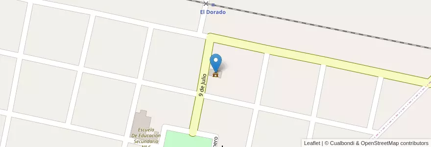 Mapa de ubicacion de Delegación Municipal El Dorado en الأرجنتين, بوينس آيرس, Partido De Leandro N. Alem.
