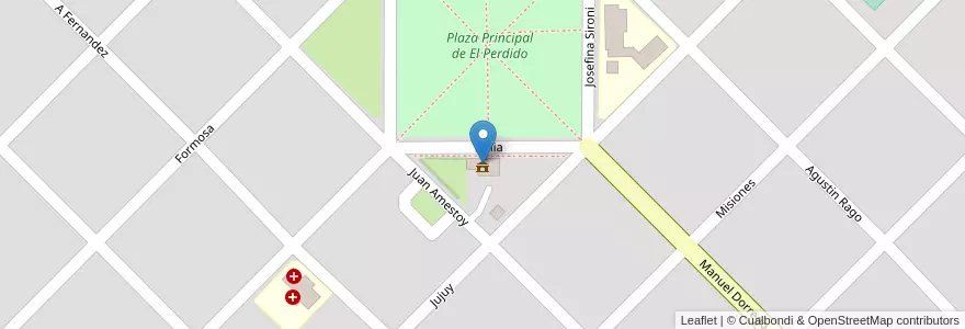 Mapa de ubicacion de Delegación Municipal El Perdodo en Argentinië, Buenos Aires, Partido De Coronel Dorrego.