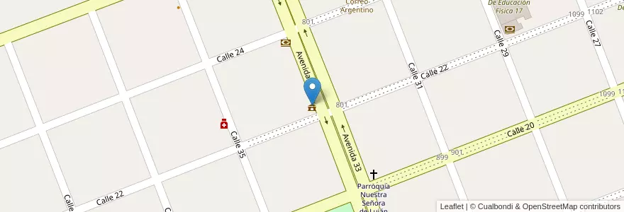 Mapa de ubicacion de Delegación Municipal La Dulce en Argentina, Buenos Aires, Partido De Necochea.
