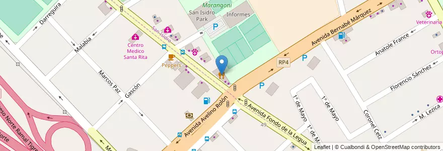 Mapa de ubicacion de Deli Lomas en Argentinië, Buenos Aires, Partido De San Isidro, Boulogne Sur Mer.