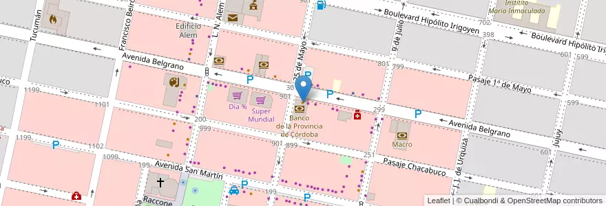 Mapa de ubicacion de Delicity en Arjantin, Córdoba, Departamento Marcos Juárez, Pedanía Espinillos, Municipio De Marcos Juárez.
