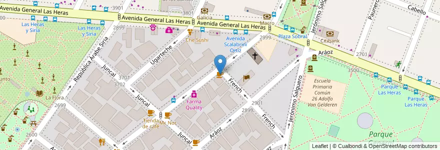 Mapa de ubicacion de Delicity, Palermo en Argentinië, Ciudad Autónoma De Buenos Aires, Buenos Aires, Comuna 14.