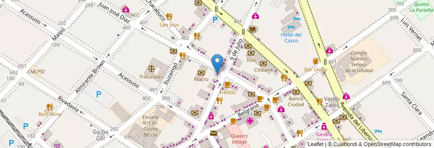 Mapa de ubicacion de Delicity en Arjantin, Buenos Aires, Partido De San Isidro, San Isidro.