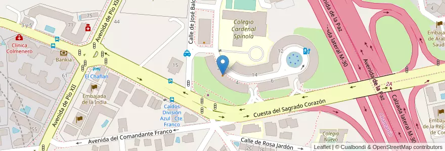 Mapa de ubicacion de Delina's en Испания, Мадрид, Мадрид, Área Metropolitana De Madrid Y Corredor Del Henares, Мадрид.