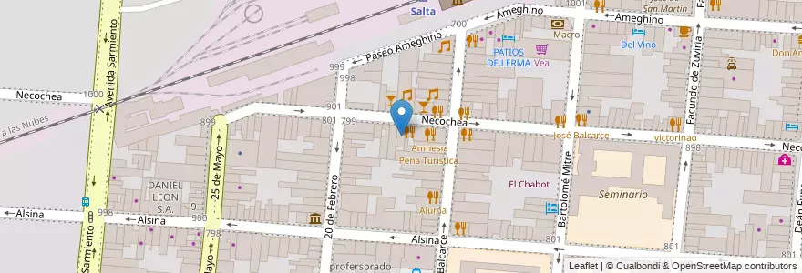 Mapa de ubicacion de Delirio en Argentinië, Salta, Capital, Municipio De Salta, Salta.