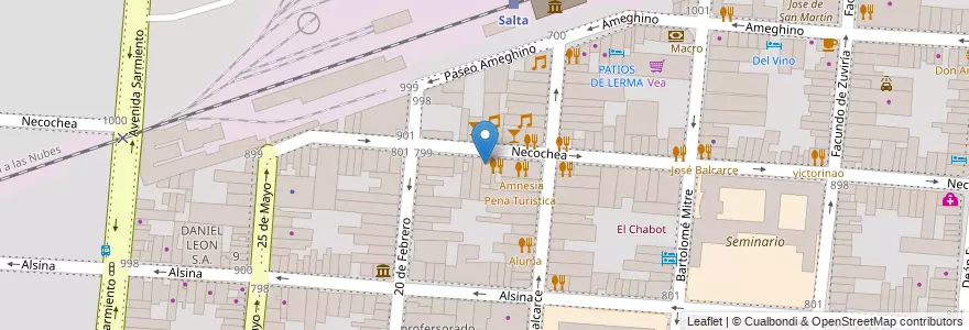 Mapa de ubicacion de Delirio en Argentine, Salta, Capital, Municipio De Salta, Salta.