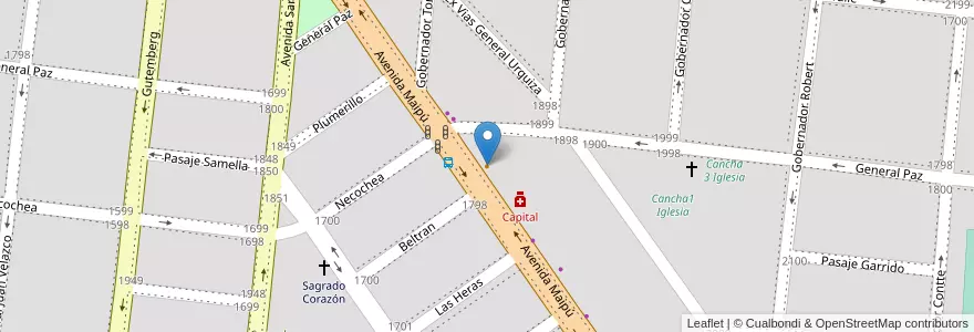 Mapa de ubicacion de Delivery Chef en Arjantin, Corrientes, Departamento Capital, Corrientes, Corrientes.