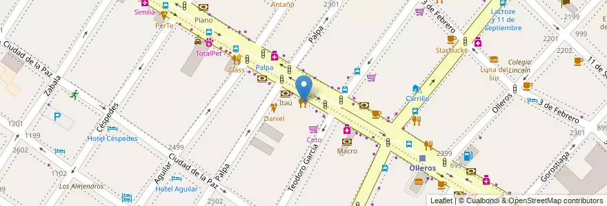 Mapa de ubicacion de Deliwok, Colegiales en آرژانتین, Ciudad Autónoma De Buenos Aires, Buenos Aires, Comuna 14.