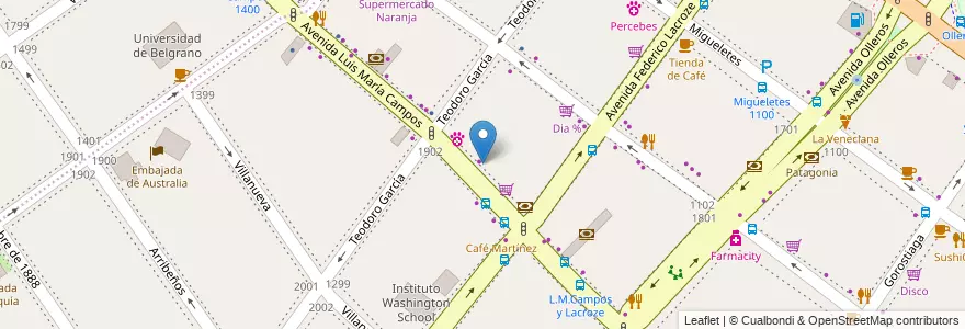 Mapa de ubicacion de Delko Belgrano, Palermo en Arjantin, Ciudad Autónoma De Buenos Aires, Buenos Aires, Comuna 14.