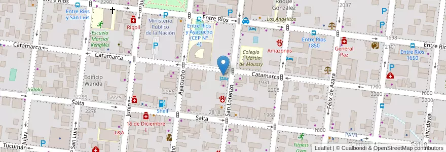 Mapa de ubicacion de Demetrio en 아르헨티나, Misiones, Departamento Capital, Municipio De Posadas, Posadas.