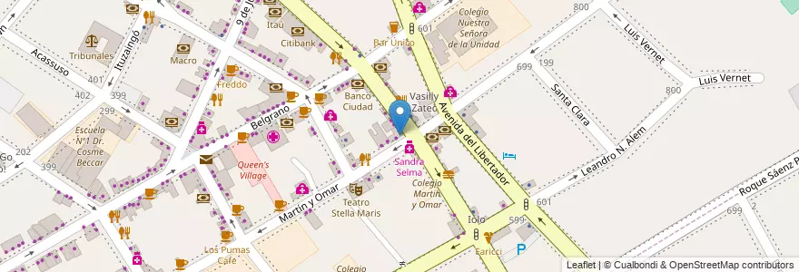 Mapa de ubicacion de Demila en Argentinië, Buenos Aires, Partido De San Isidro, San Isidro.