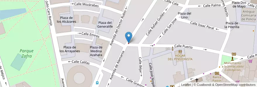 Mapa de ubicacion de Dental Company en Испания, Андалусия, Уэльва, Comarca Metropolitana De Huelva, Уэльва.