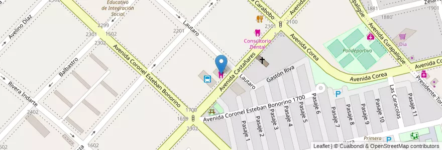 Mapa de ubicacion de Dentista, Flores en Argentinië, Ciudad Autónoma De Buenos Aires, Comuna 7, Buenos Aires.