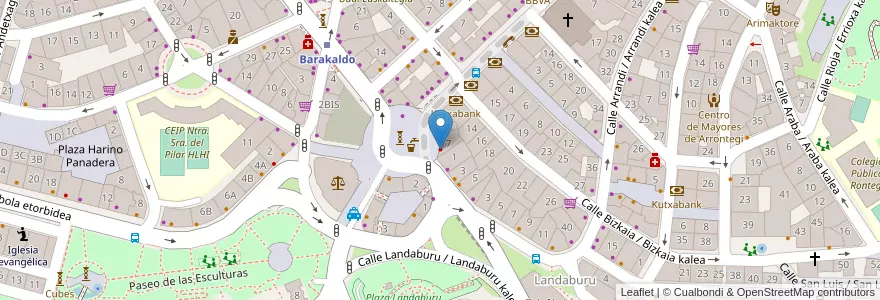 Mapa de ubicacion de Dentix en 西班牙, 巴斯克, 比斯开, Bilboaldea, Barakaldo.