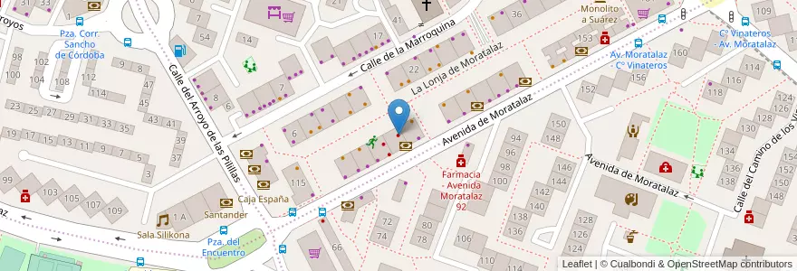 Mapa de ubicacion de Dentix en Испания, Мадрид, Мадрид, Área Metropolitana De Madrid Y Corredor Del Henares, Мадрид.