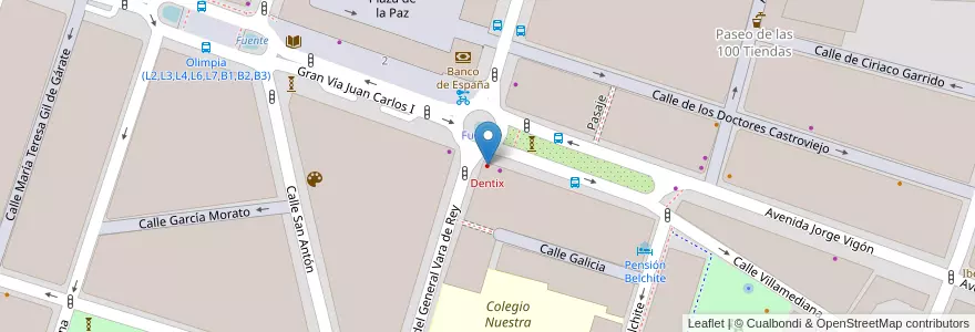 Mapa de ubicacion de Dentix en Испания, Риоха, Риоха, Логронья.