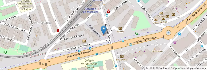 Mapa de ubicacion de Dentix en 西班牙, Comunidad De Madrid, Comunidad De Madrid, Área Metropolitana De Madrid Y Corredor Del Henares, Móstoles.