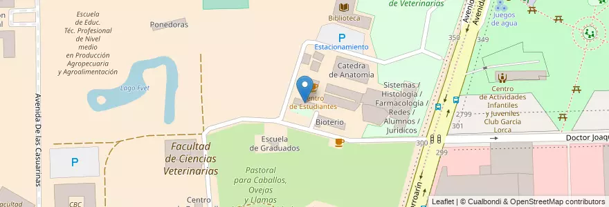 Mapa de ubicacion de Departamento de Adiestramiento Canino, Agronomia en Argentinien, Ciudad Autónoma De Buenos Aires, Buenos Aires, Comuna 15.