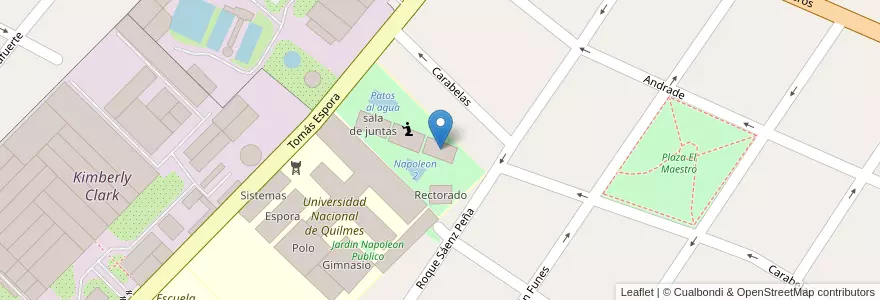 Mapa de ubicacion de departamento de ensayos en アルゼンチン, ブエノスアイレス州, Partido De Quilmes, Bernal.