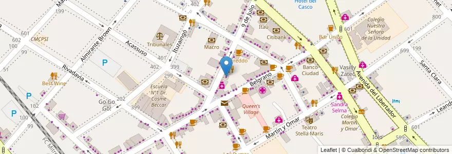 Mapa de ubicacion de Depi Life en アルゼンチン, ブエノスアイレス州, Partido De San Isidro, San Isidro.