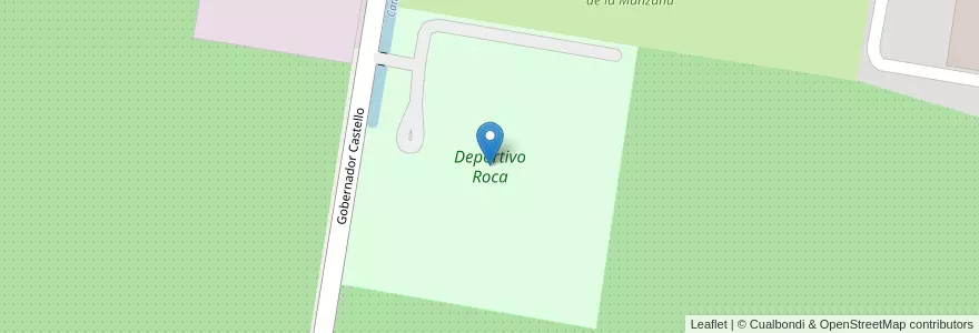 Mapa de ubicacion de Deportivo Roca en Argentine, Province De Río Negro, General Roca, Departamento General Roca.