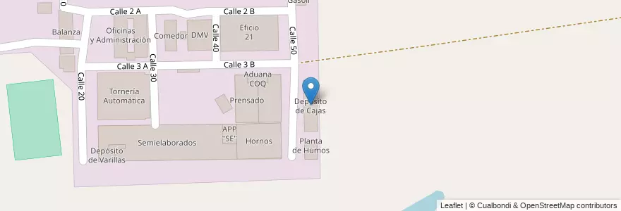 Mapa de ubicacion de Depósito de Cajas en Arjantin, Buenos Aires, Partido Del Pilar, Villa Rosa.