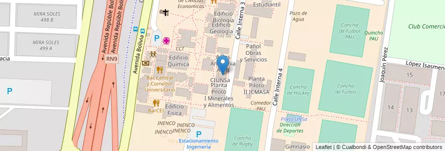 Mapa de ubicacion de Deposito de Drogas en الأرجنتين, Salta, Capital, Municipio De Salta, Salta.