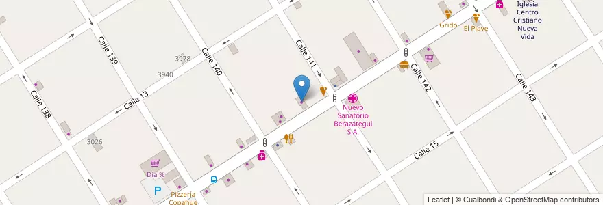 Mapa de ubicacion de Depósito de Flores Baliani en الأرجنتين, بوينس آيرس, Partido De Berazategui, Berazategui.