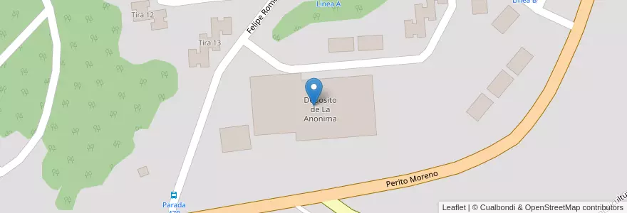 Mapa de ubicacion de Deposito de La Anonima en Аргентина, Ушуая (Департамент), Чили, Огненная Земля, Антарктида И Острова Южной Атлантики, Ushuaia.