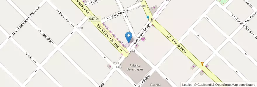 Mapa de ubicacion de Deposito fabrica de escapes en Argentinië, Buenos Aires, Partido De General San Martín.