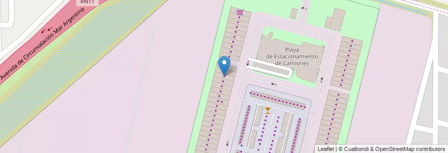 Mapa de ubicacion de Deposito N°23 ROQUE BRACCIA en Argentinien, Santa Fe, Departamento La Capital, Santa Fe Capital.