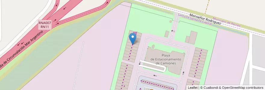 Mapa de ubicacion de Deposito N°31 en Argentine, Santa Fe, Departamento La Capital, Santa Fe Capital.