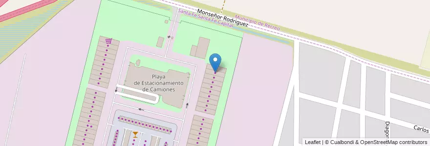 Mapa de ubicacion de Deposito N°33 en الأرجنتين, سانتا في, إدارة العاصمة, سانتا في العاصمة.