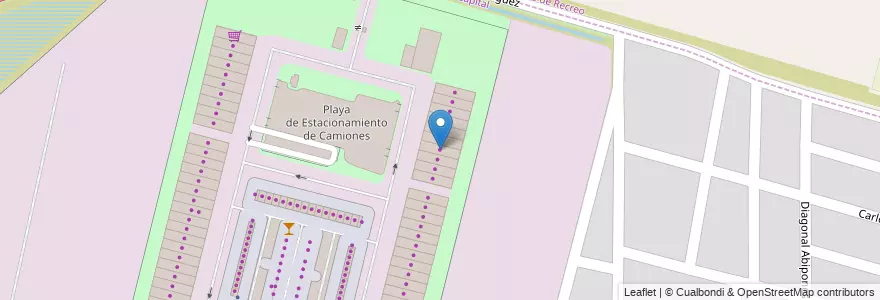Mapa de ubicacion de Deposito N°38 en Argentinien, Santa Fe, Departamento La Capital, Santa Fe Capital.