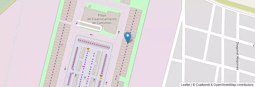 Mapa de ubicacion de Deposito N°43 en الأرجنتين, سانتا في, إدارة العاصمة, سانتا في العاصمة.
