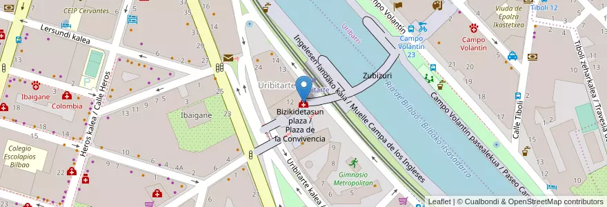 Mapa de ubicacion de Dermitek en Sepanyol, Negara Basque, Bizkaia, Bilboaldea, Bilbao.