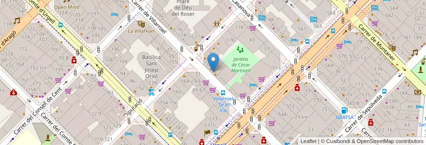 Mapa de ubicacion de DeRose Method Eixample en 스페인, Catalunya, Barcelona, Barcelonès, 바르셀로나.