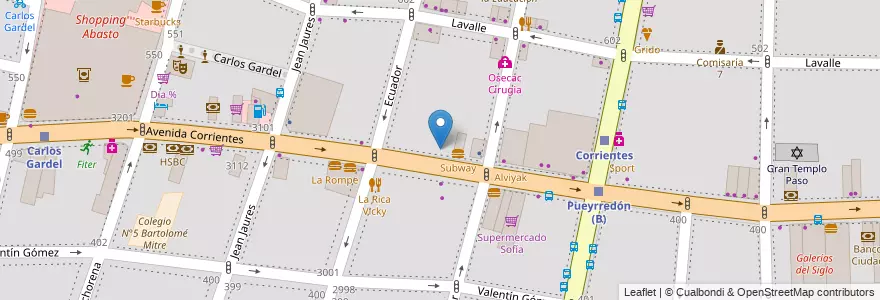 Mapa de ubicacion de Método DeRose - Sede Decana en Argentina, Ciudad Autónoma De Buenos Aires, Comuna 3, Buenos Aires.