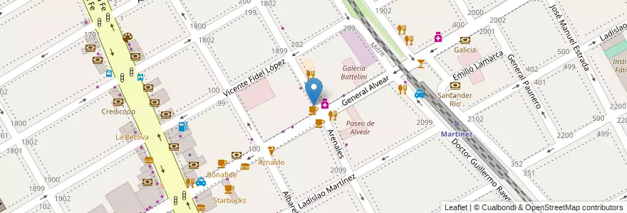 Mapa de ubicacion de DeRose Method - Sede Martinez en الأرجنتين, بوينس آيرس, Partido De San Isidro, Martínez.